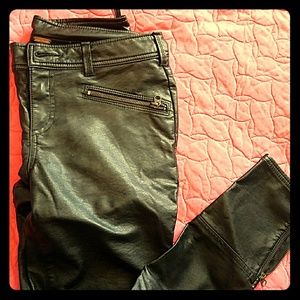 Free People size 6 Leather Pants